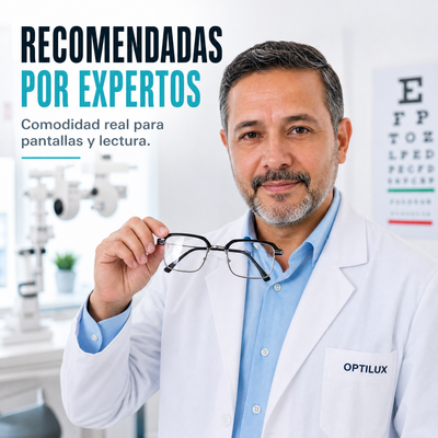Gafas OPTILUX TR90 — Fotocromáticas 3 en 1 con Filtro de Luz Azul
