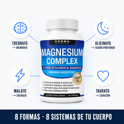 Magnesium Complex 1000 mg — 8 Formas de Magnesio Elemental