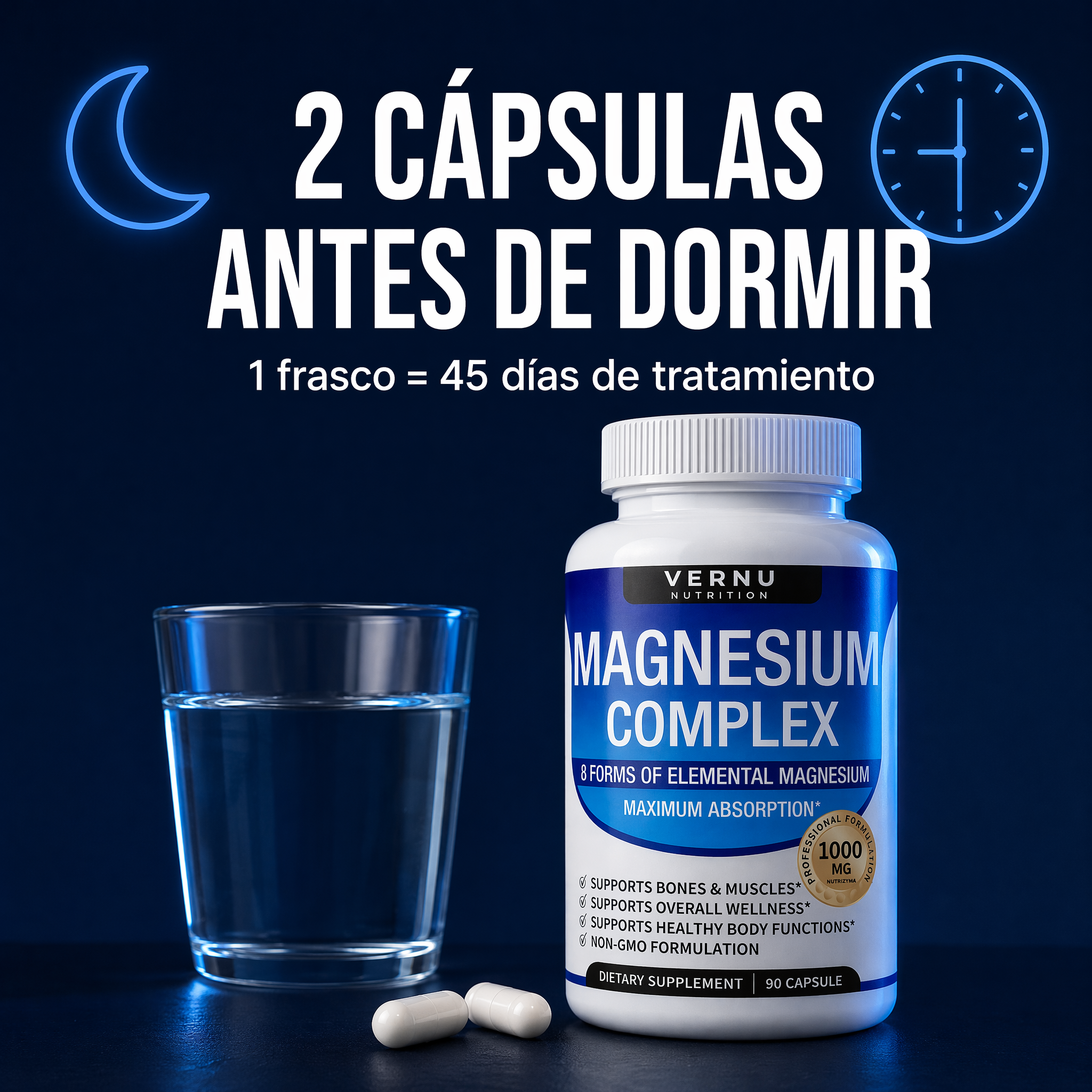 Magnesium Complex 1000 mg — 8 Formas de Magnesio Elemental