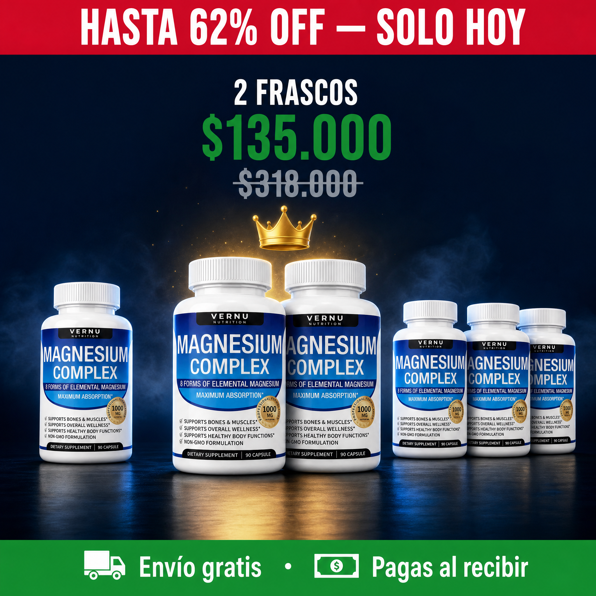 Magnesium Complex 1000 mg — 8 Formas de Magnesio Elemental